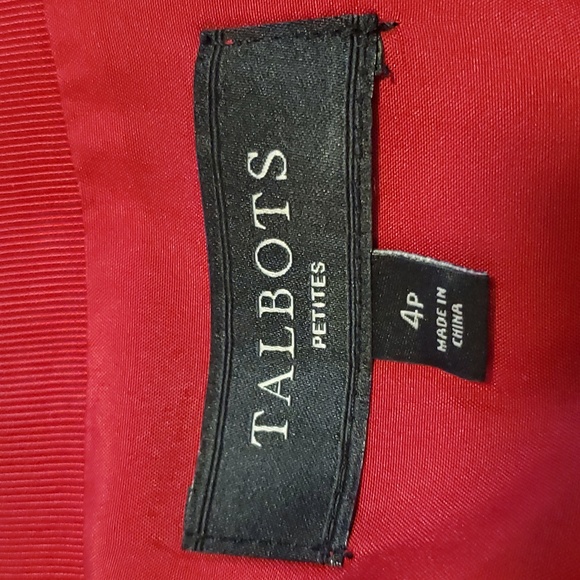 Talbots Wrap Skirt Women Size 4P Red - Picture 3 of 8